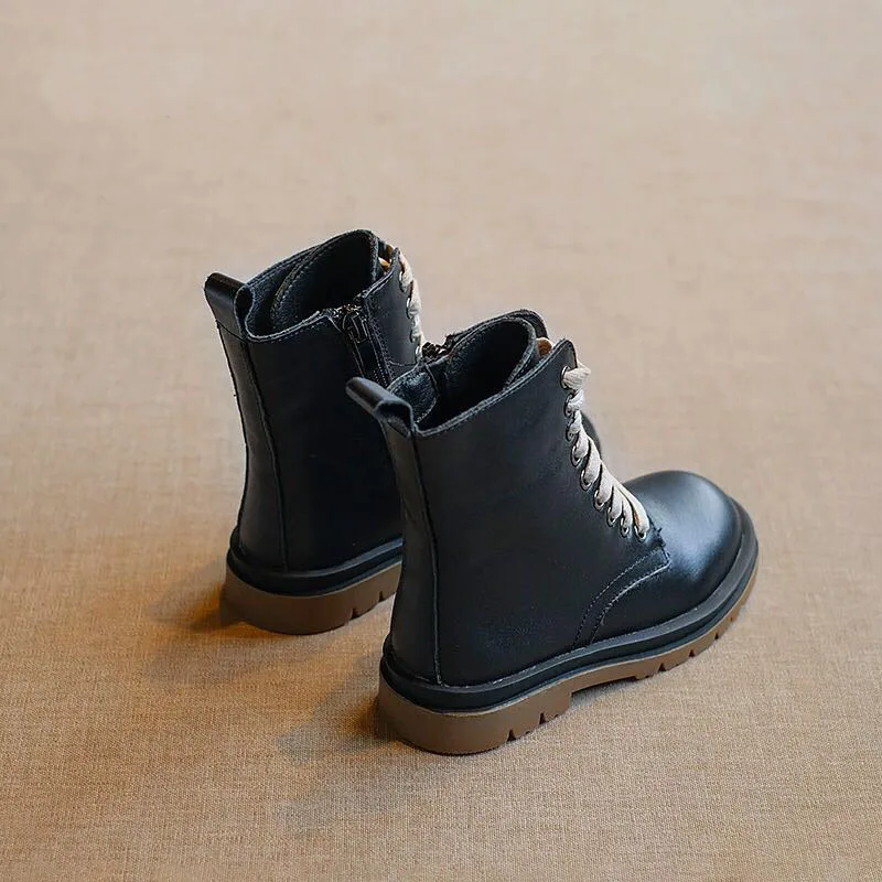 Детская обувь кожаные ботинки Martin для девочек осень 2020 модные новые в британском