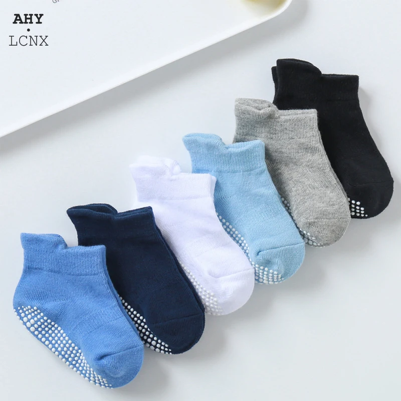 6 пар/лот Носки для новорожденных детей на весну лето Осень из дышащего материала