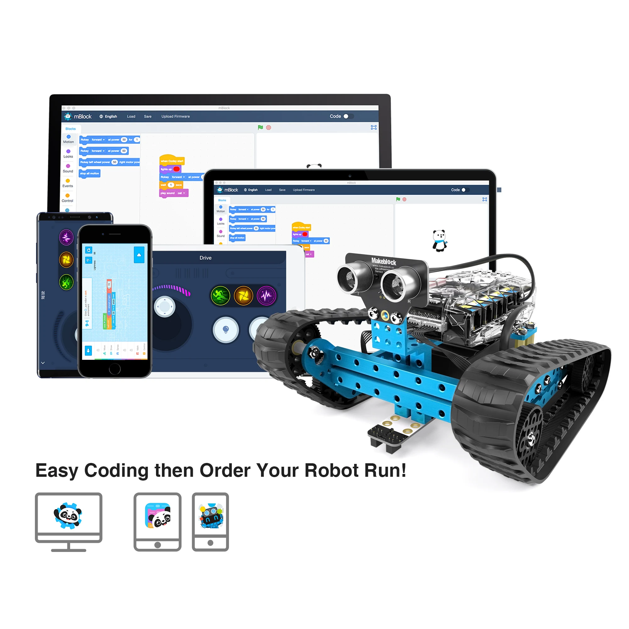 Makeblock программируемый mBot Ranger робот комплект, стволовое образование, 3 в 1 программируемый Роботизированный для детей, возраст 12