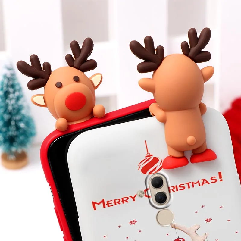 Чехол для Huawei Mate 20 Lite новогодний подарок 3D кукла мультяшный Рождественский чехол