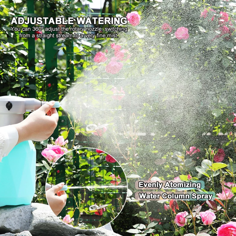 

Electric Garden Sprayer Watering Cans 0.5 Gallon Plant Mister Spray Bottle Waterproof Handheld Automatic Plant Atomizer Sprayers