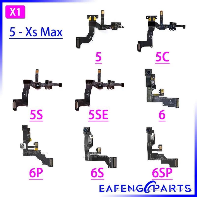 

Front Cmera Flex Cable for iPhone 5C 5SE 6S 7 8 Plus XS MAX XR Small Camera Light Promixity Sensor Cable For Replacement Parts