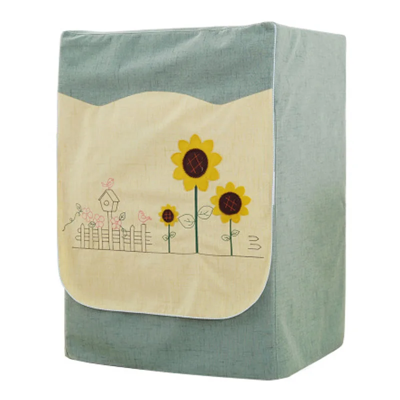 Пылезащитный чехол для стиральной машины хлопковая льняная ткань