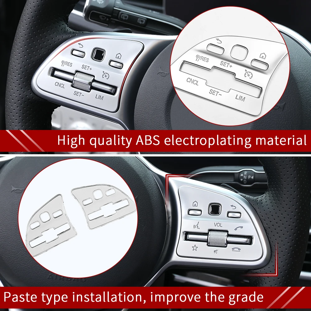 Отделка кнопки рулевого колеса для Mercedes GLE W167 350 450 500e gls w167 500 550x167 аксессуары