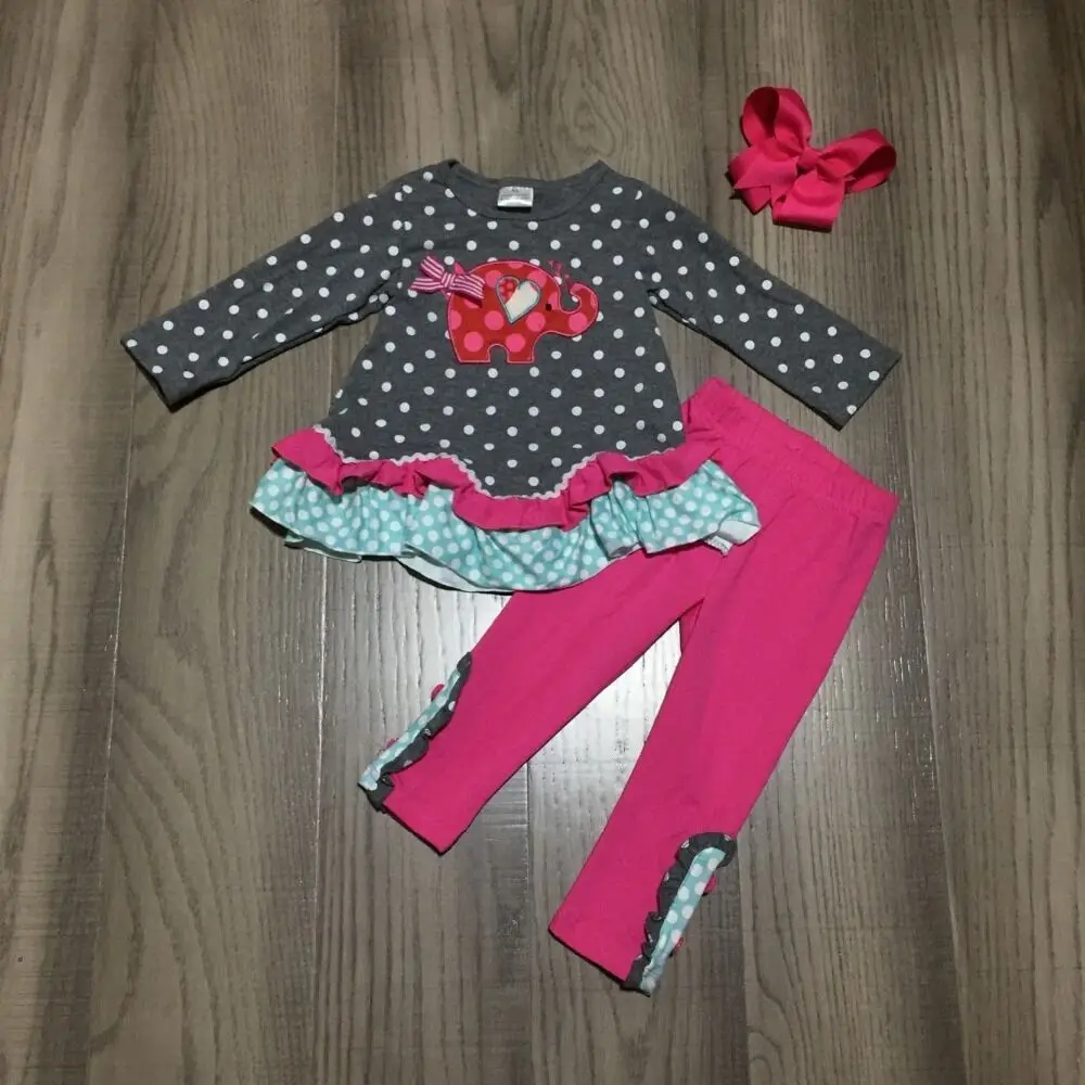 Одежда для маленьких девочек на День Святого Валентина рубашка в горошек с