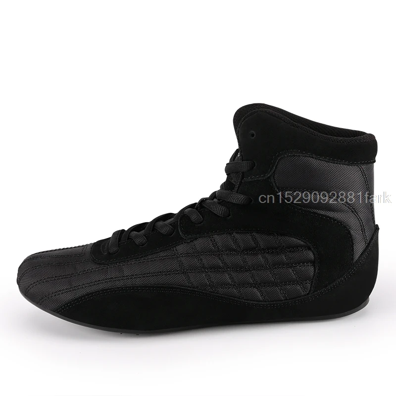 Мужская обувь высокого качества для бокса борьбы с тяжелым подъемом из коровьей
