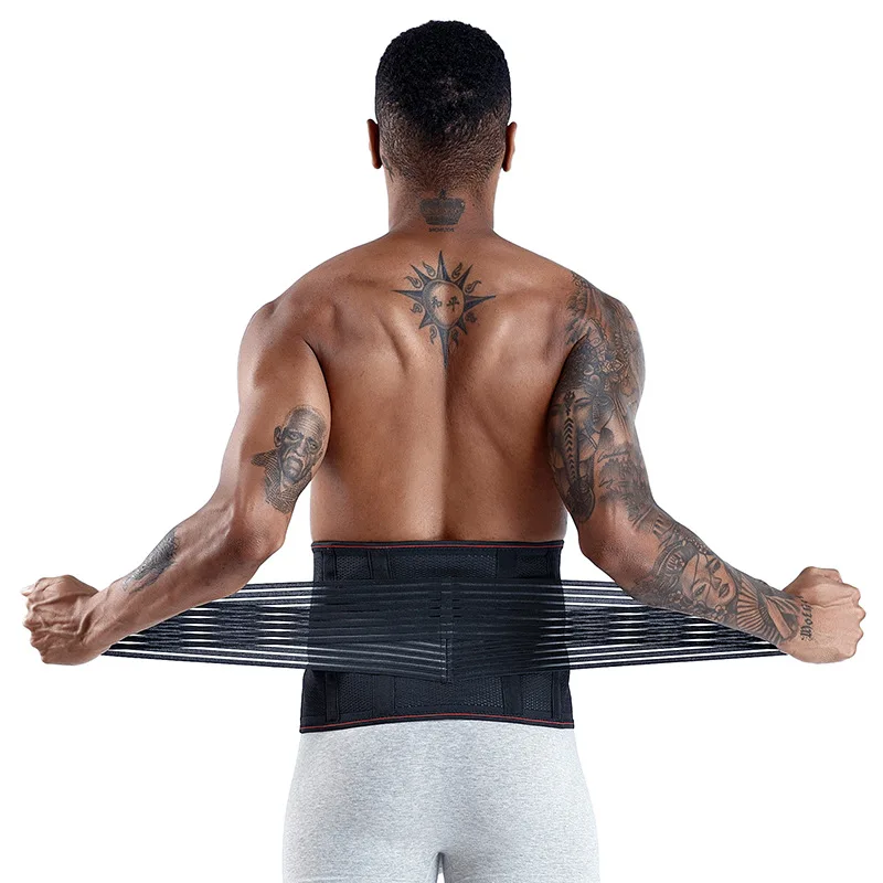 Men's Waist Trainer Trimmer Belt Abdominal Sweat Wrap Training for Weight Loss Fitness  Adjustable Slimming Body Shaper