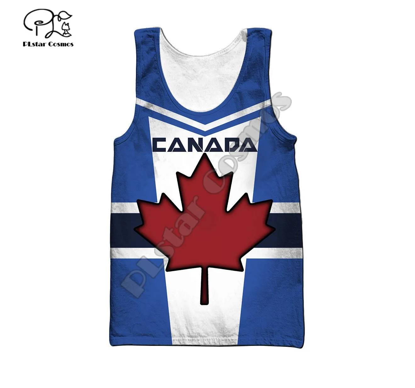 

PLstar Cosmos Canada Flag National Emblem Summer Tank Top Fashion Men/Women Casual 3D Printed Colorful Beach Vest Style-C31