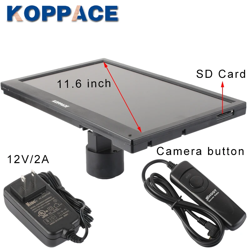 KOPPACE 2 миллиона пикселей промышленный микроскоп камера 11 6 in HDMI HD выделенный