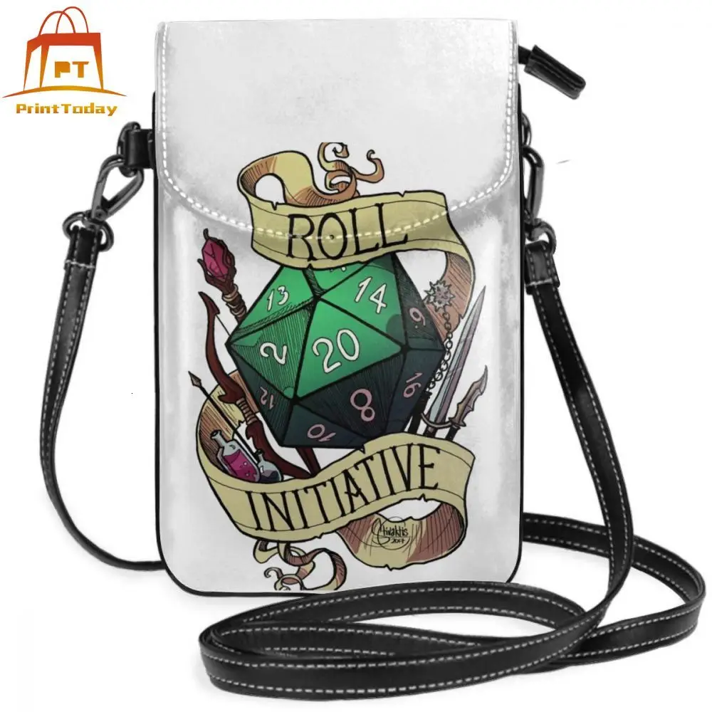 Сумка через плечо для игр кожаная миниатюрная сумочка в рулоне модный Шоппер