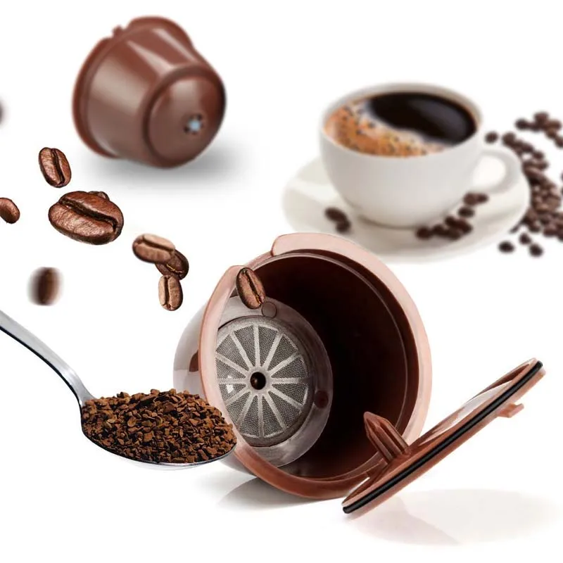 Coffee filter Refillable capsule filter cup Reusable coffee bag Barista's tools Espresso tool Compatible with nestle Dolce Gusto