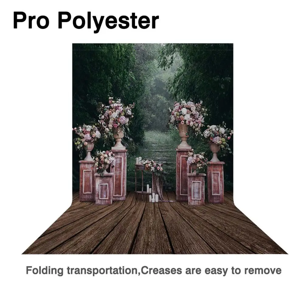 Фон для студийной фотосъемки Allenjoy с изображением леса цветов Дня Святого