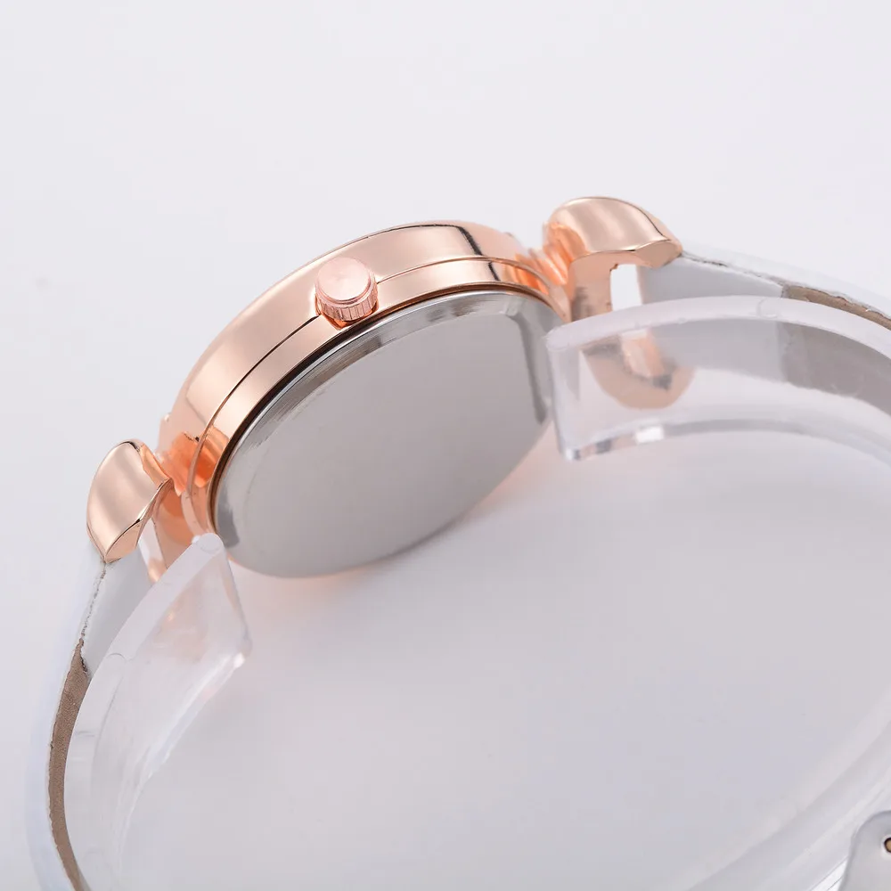 Hot Relogio Feminino Fashion Women Casual Rounded Analog Pointer Quartz Wrist Watch Small Dial Leather Bracelet Female Clock | Наручные