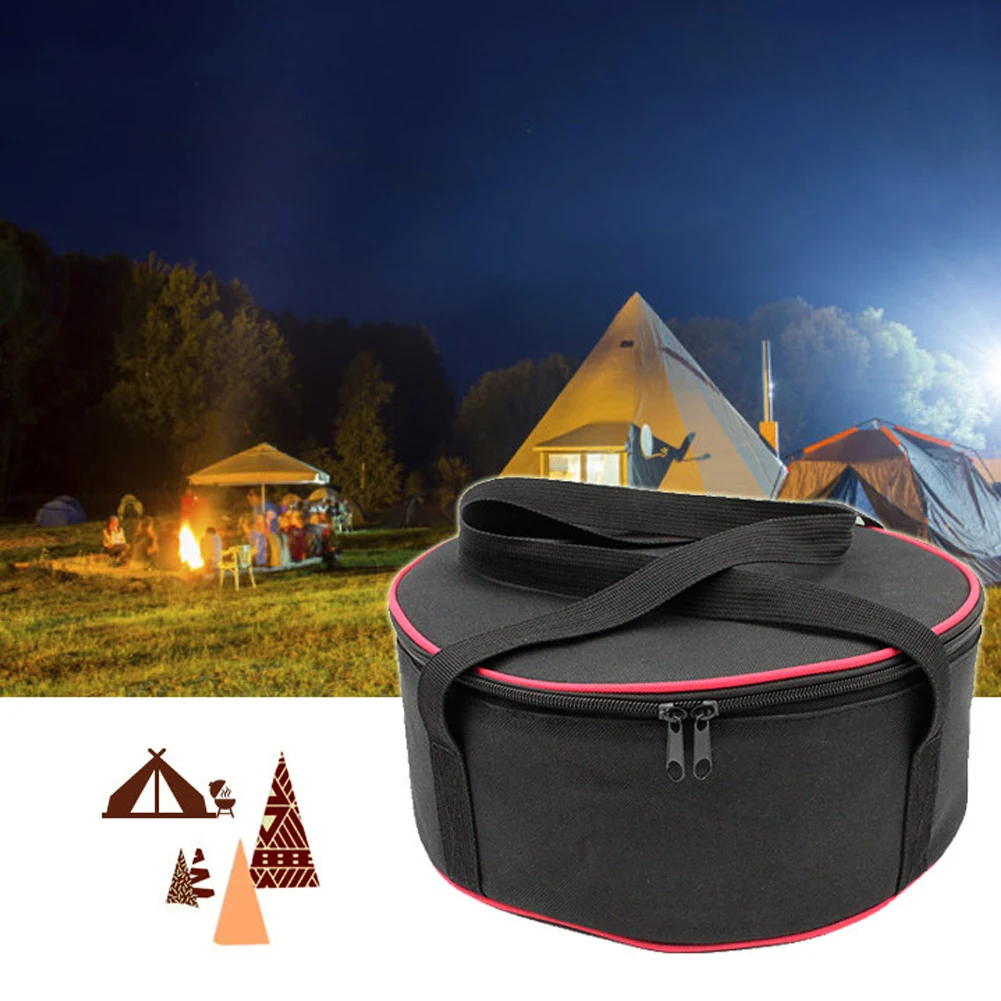 

Large Outdoor Camping Bowl Pan Set Package Picnic Barbecue Carrying Case Kitchen Utensils Storage Bag Dutch Pot Bag Holder