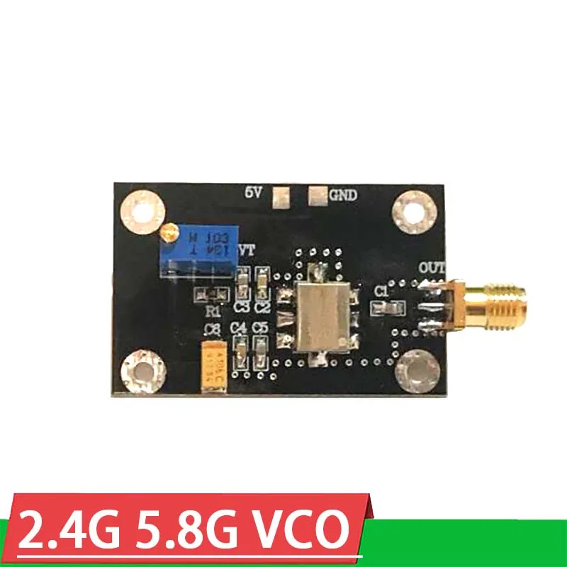 

2.4G 5.8G VCO microwave radio frequency voltage controlled oscillator adjustable WiFi band Dot frequency signal signal generator