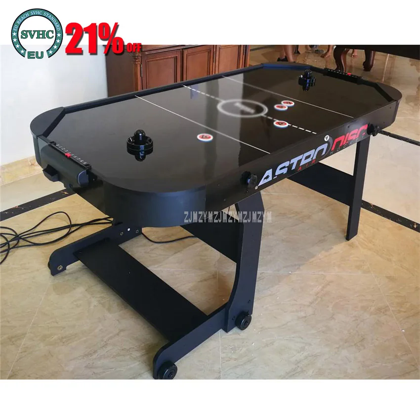 

6 Feet Air Hockey Table Strong Foldbale Home Indoor Sport Game Play Equipment With 4 Pucks and 4 Felt Pusher Mallet Grip WH6002