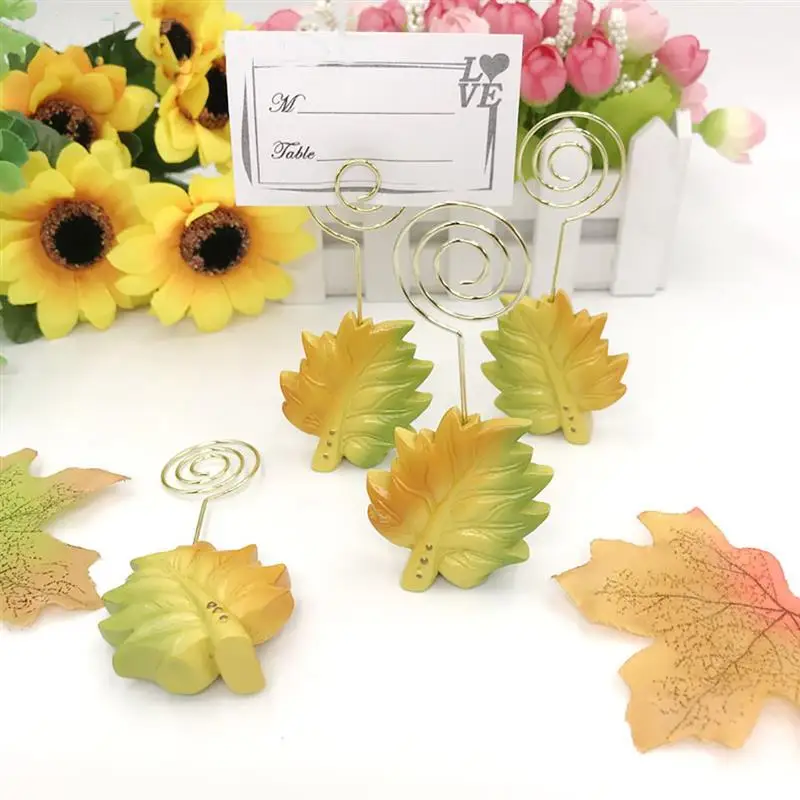10 шт. кленовый Свадебный прием для вечеринки фотографический зажим стола с