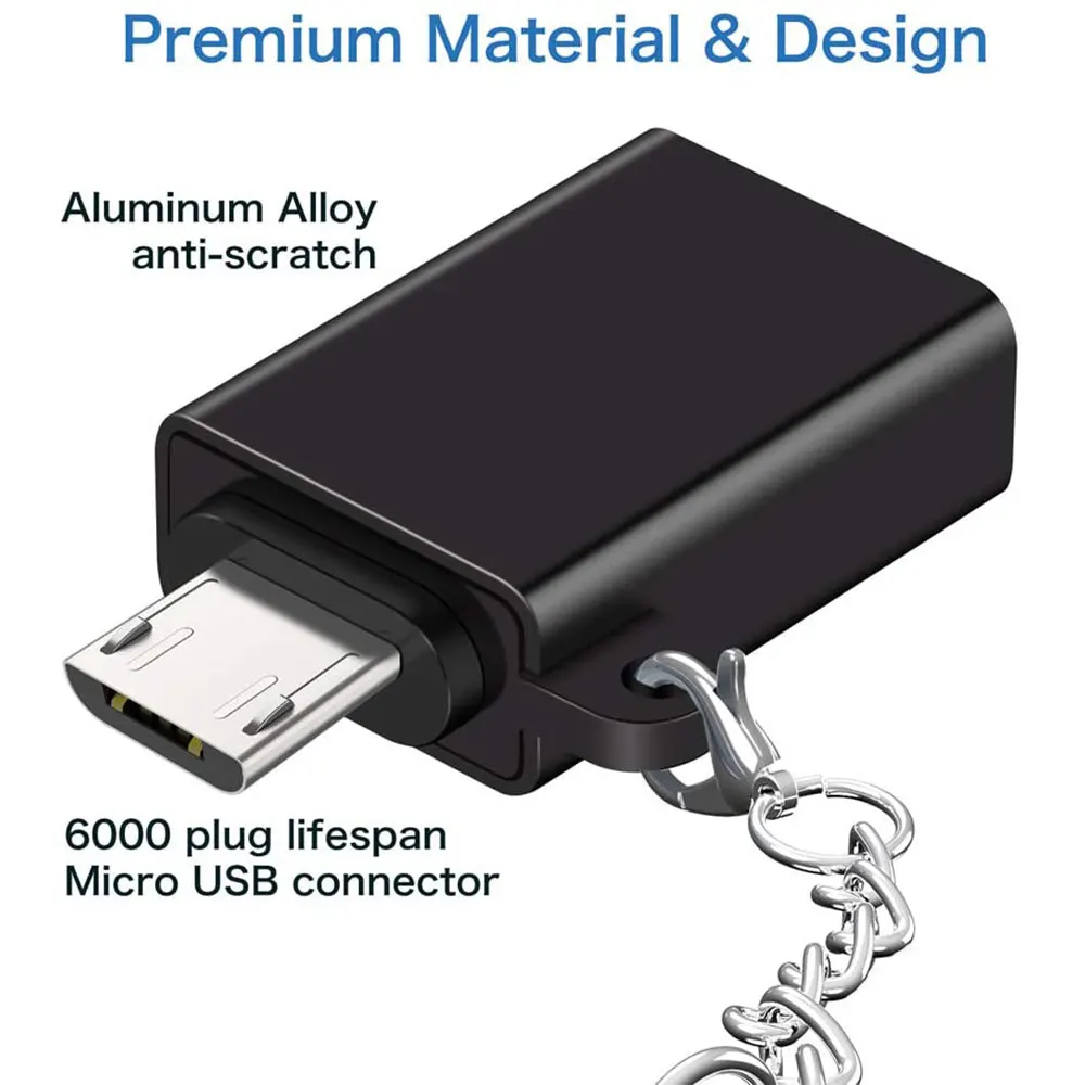 Переходник Micro USB OTG для Xiaomi Redmi HuaWei Samsung Galaxy S7 edge S6 Note 5 2 Android мобильный телефон Tablet