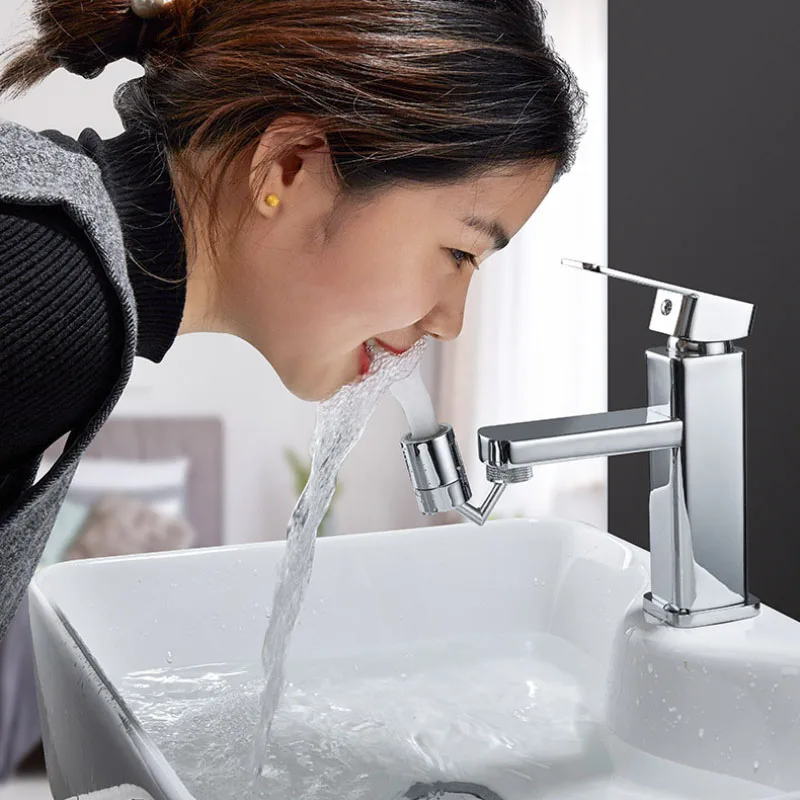 

NEW Universal Filter Faucet Anti-splash Filter Foamer Bathroom Kitchen Basin Extension Extender 720 Degree Rotation