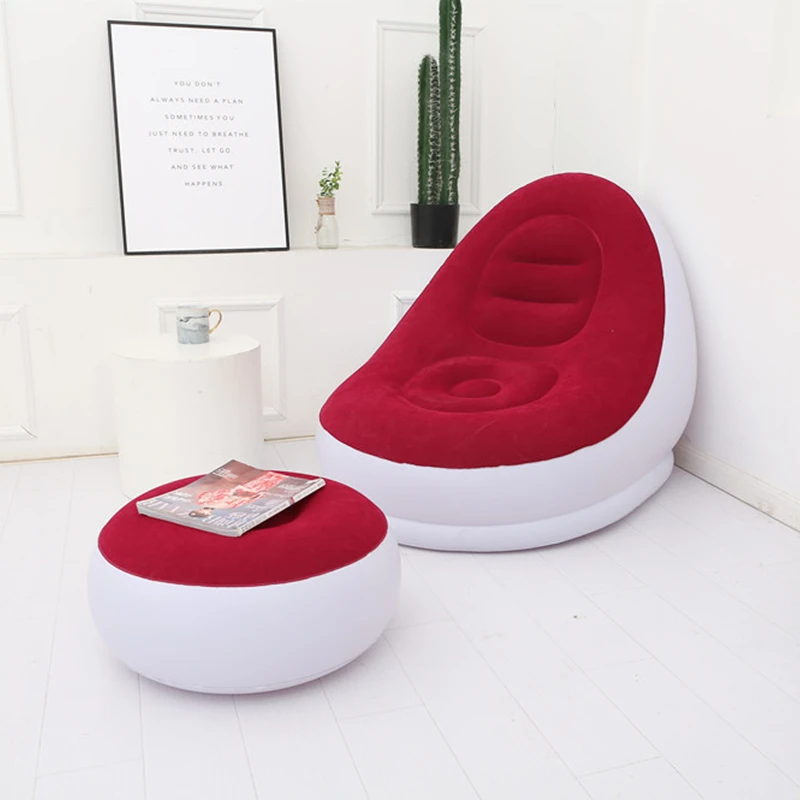 

New inflatable sofa Outdoor inflatable recliner Garden sofa Inflatable sofa Beach bed recliner Sofa bed Comfortable material