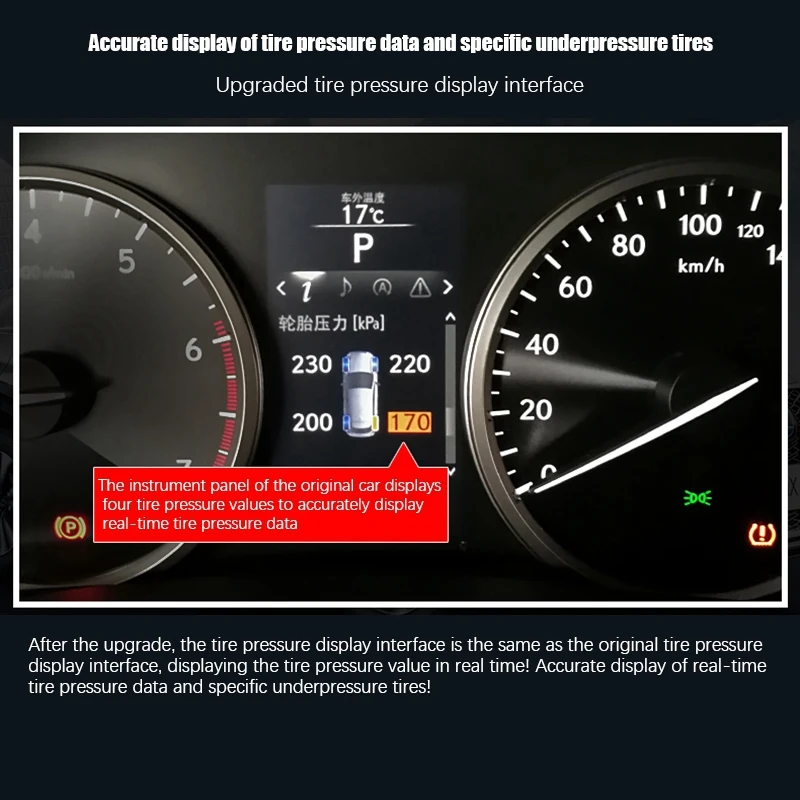 Автомобильная система мониторинга давления в шинах TPMS автомобильный экран для