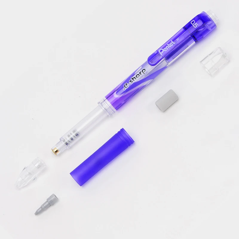 Pentel e-sharp AZ125R механический карандаш 0,5 мм автоматический карандаш Япония черный/синий/зеленый/фиолетовый/розовый цвета тела