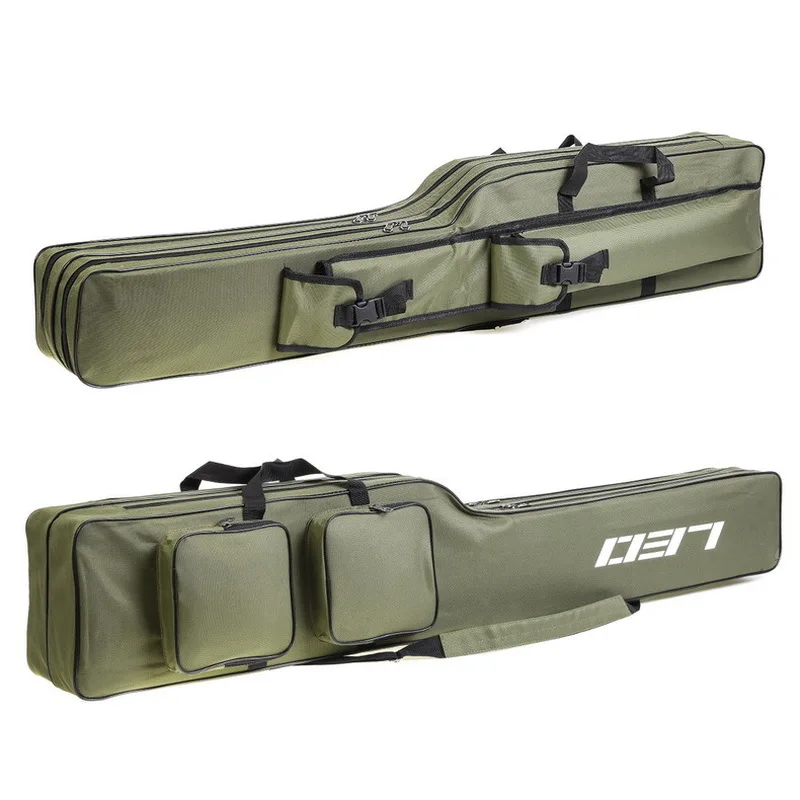 

Multifunctional Fishing Storage Bag Large Capacity Portable 130cm Army Green Fishing Bag Fishing Rod Bags Fishing Tackle Pesca