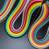 54cm 260 stripes diy craft paper colorful quilling paper diy hand craft quilling tools origami paper 35710mm width 26 colors