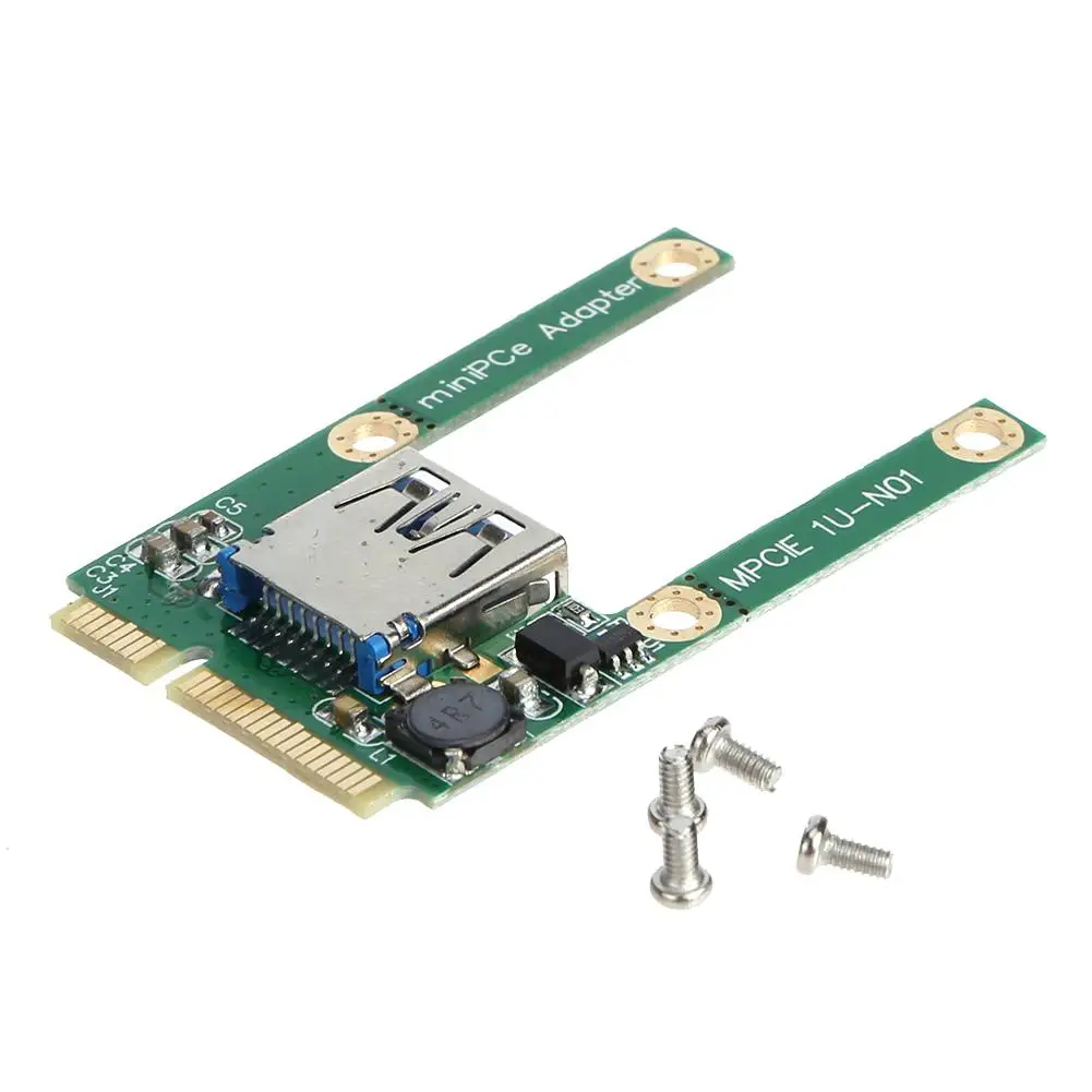 

Mini PCI-E To USB3.0 PCI Expansion Express Card PCI-E to USB 3.0 Expansion Card Converter Riser Card Adapter With Screw Fittings