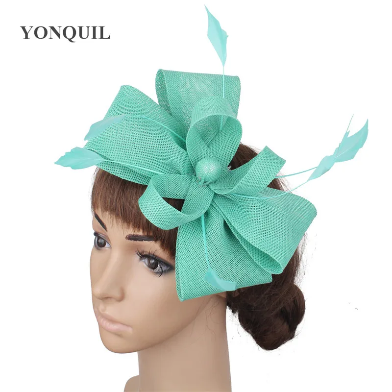 Белое с асимметричным подолом новые свадебные головные уборы аксессуары Fascinator