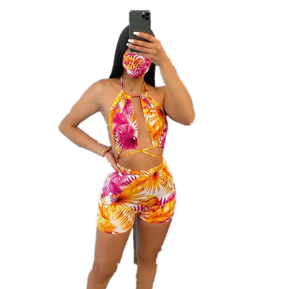 

Swimsuit 2020 new multi rope cross bikini flat angle swimsuit high waist bikini