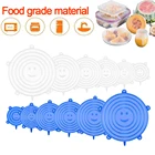 Крышки силиконовые многоразовые для пищевых продуктов, 612, силиконовая крышка-колпак, 3пробка для кухонных принадлежностей шт.
