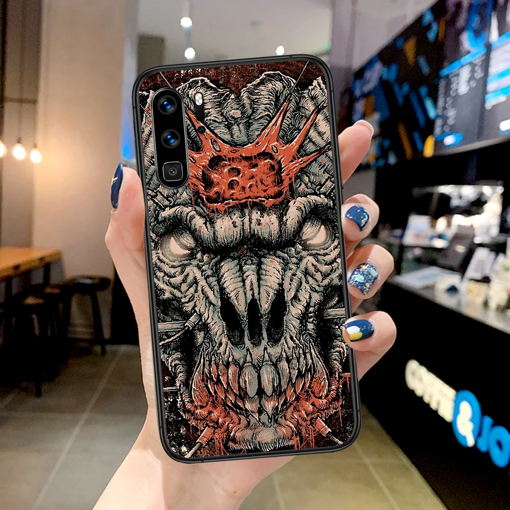 

DOOM Game Phone Case For Huawei P Mate Smart 10 20 30 40 Lite Z 2019 Pro black Waterproof Trend Funda Fashion Coque Painting