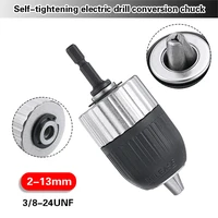 1pc universal quick change keyless chuck 2 13mm self locking keyless electric drill chuck for impact wrench drill holder