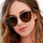 Солнцезащитные очки кошачий глаз женские, модные брендовые дизайнерские винтажные солнечные очки в стиле ретро, UV400, 2021