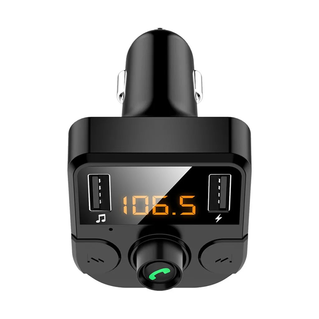 Горячее предложение! Распродажа! многофункциональный Bluetooth Автомобильный fm-передатчик MP3-плеер Bluetooth V5.1 Hands Free радио адаптер Комплект 2 USB зарядное устройство# P5
