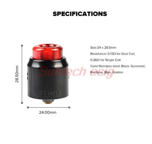 Испаритель Recurve Dual RDA 24 мм с Двойной спиралью камера сбора пара овальная