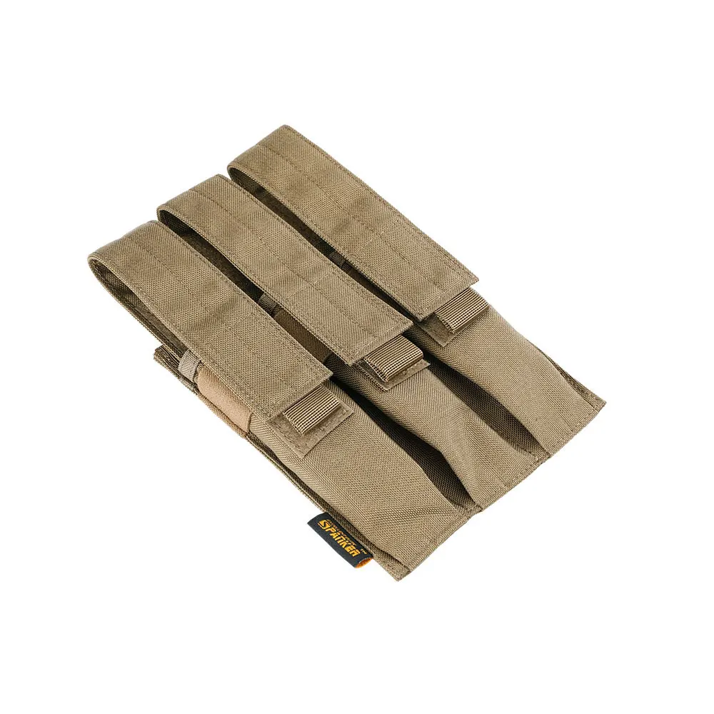 COB Отлично Элитные бизань Открытый тактический тройной KRISS/MP7 журнал нагрудная установка Охота Военная Molle аксессуары картридж сумки - Цвет: COB