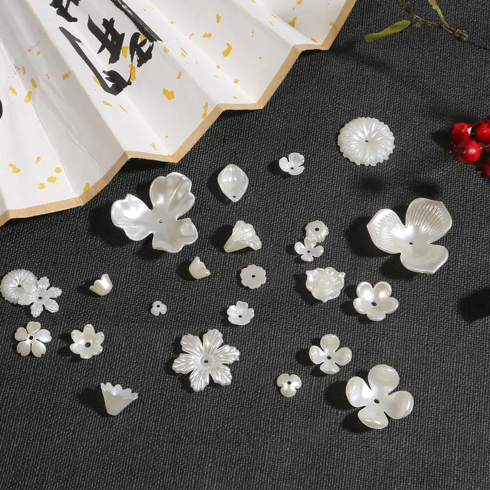 Бусины акриловые жемчужные белые 10 шт./лот | Украшения и аксессуары