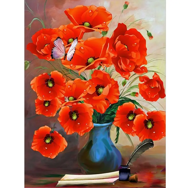 

5D DIY Diamond Painting Cross Stitch Mosaic Diamond Embroidery Rose Flowers Home Decoration gift Handmade Crafts Gifts