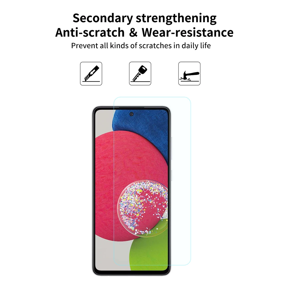 4 in 1 For Samsung Galaxy A52 A72 Glass Screen Protector Tempered A51 A71 Camera Len Cover | Мобильные телефоны и