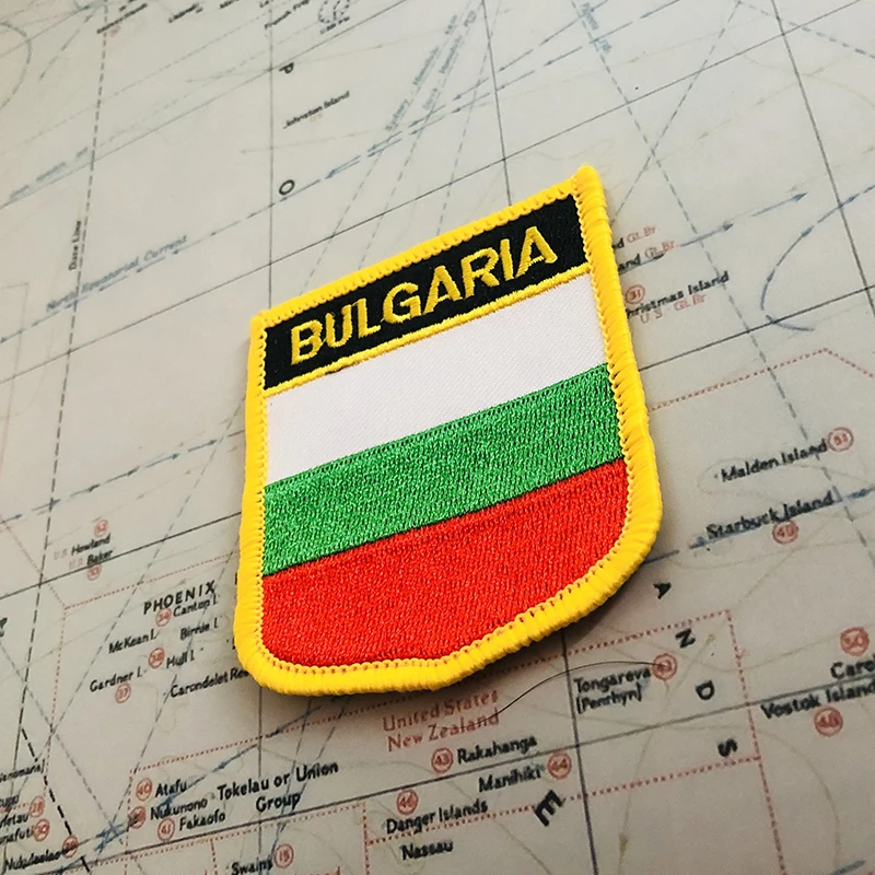 Один комплект тканевых аксессуаров для рюкзака нашивки с вышивкой на руку и