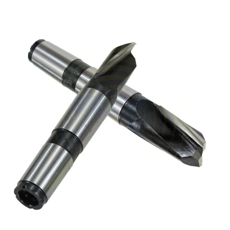 

White steel morse MT2 MT3 MT4 Taper Shank keyway 2flute milling cutter for CNC machine mill