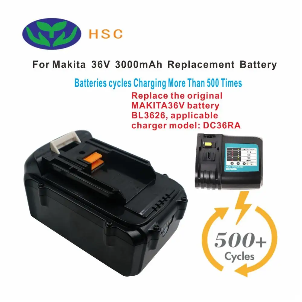 3 0 Ач портативный аккумулятор MAK36 литий-ионный 36 В Сменный для MAKITA BL3626 194874-0 |
