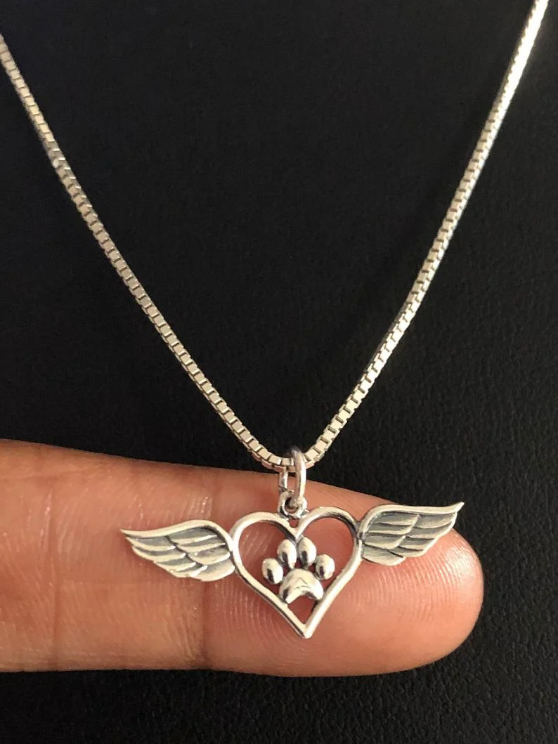 Ожерелье с изображением крыльев Ангела подвеска Крыло ангела ожерелье сердцем