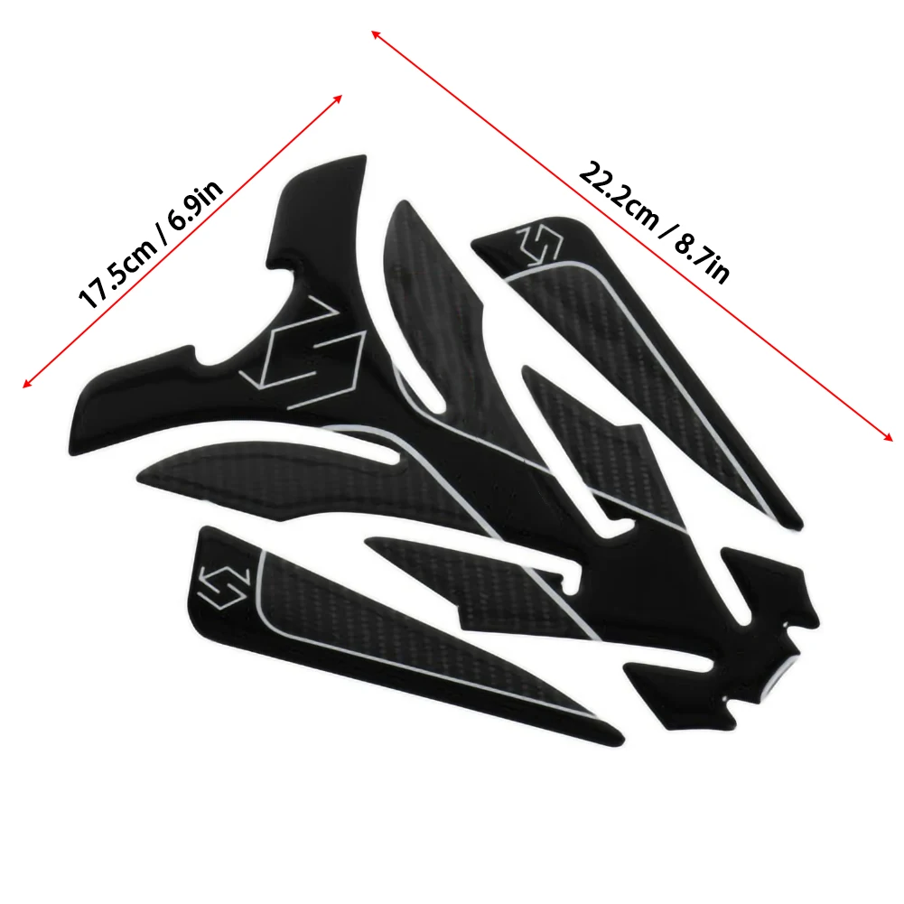 Наклейки 5D из углеродного волокна для мотоциклов наклейка на бак Suzuki GSX S R 150 250