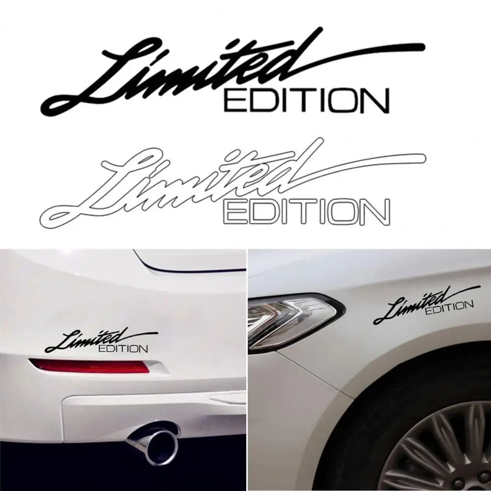 

60% Dropshipping!!Car Stickers Waterproof Decorative PET Limited Edition Letter Printing Decal for Auto