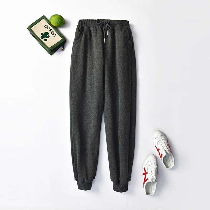 Плотные кашемировые женские брюки из ягненка спортивные зимние плотные