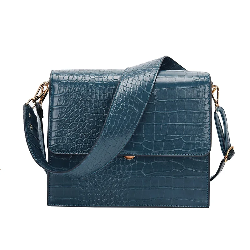 

Luxury Brand Female Tote Bag 2021 Fashion New Quality Leather Women's Designer Handbag Crocodile Pattern Shoulder Messenger Bag