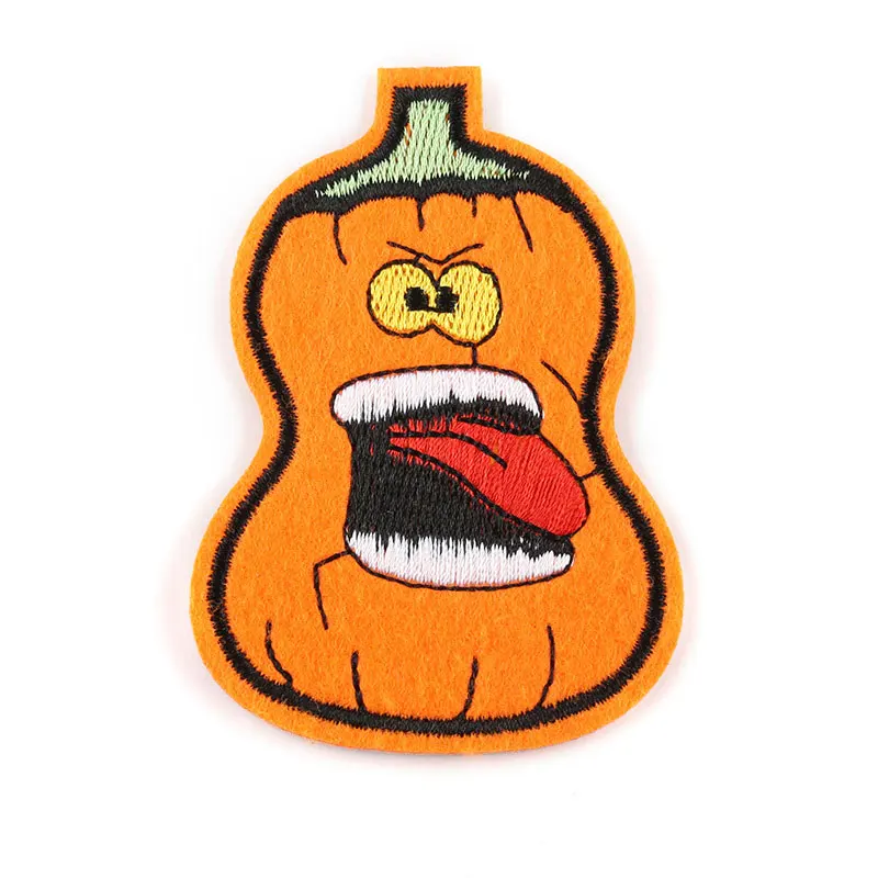 Патчи с вышивкой тыквы на Хэллоуин для футболки железные нашивки черепах одежда